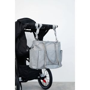 NWT BEIS  Baby Diaper Bag Tote in Grey